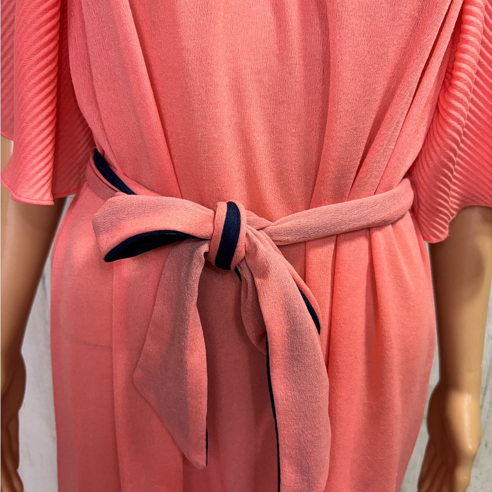 Vintage Belted Coral‎ Nightgown - Picture 3 of 7